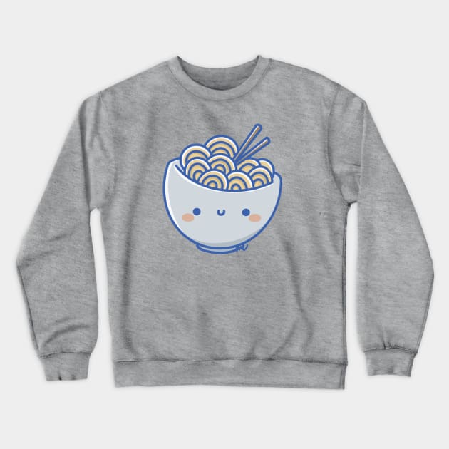 kawaii Noodles Crewneck Sweatshirt by Sugar Bubbles 